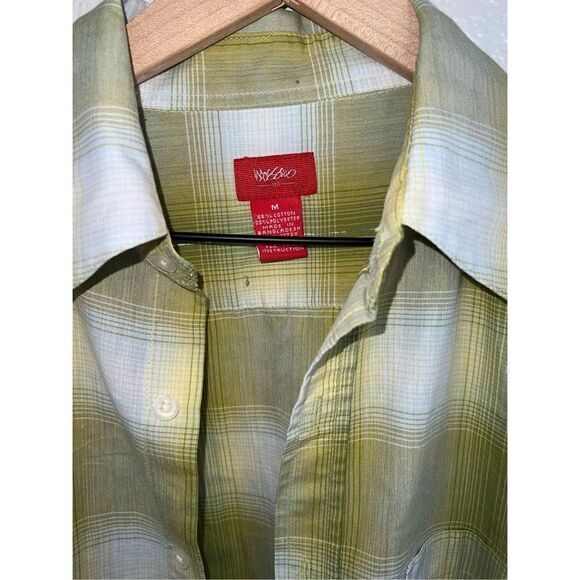 Cool Y2k Shimmer Checkered Button down - Picture 2 of 4
